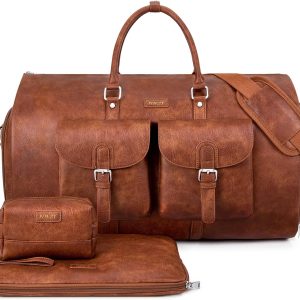 Garment Bag for Travel, Convertible Carry on Garment Duffel Bag for Men 3Pcs Weekender Bag 2 in 1 Hanging Suitcase Suit Bag