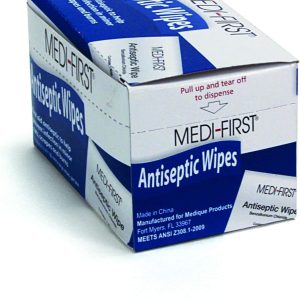 Medique Medi-First Antiseptic Wipes, Benzalkonium Chloride Cleansing Towelettes, 20 Pack - 21471
