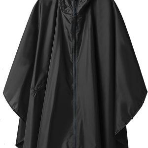 Unisex Rain Poncho Raincoat Hooded for Adults Women with Pockets